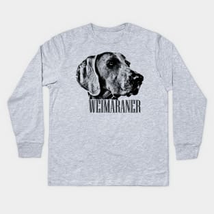 Weimaraner dog Kids Long Sleeve T-Shirt